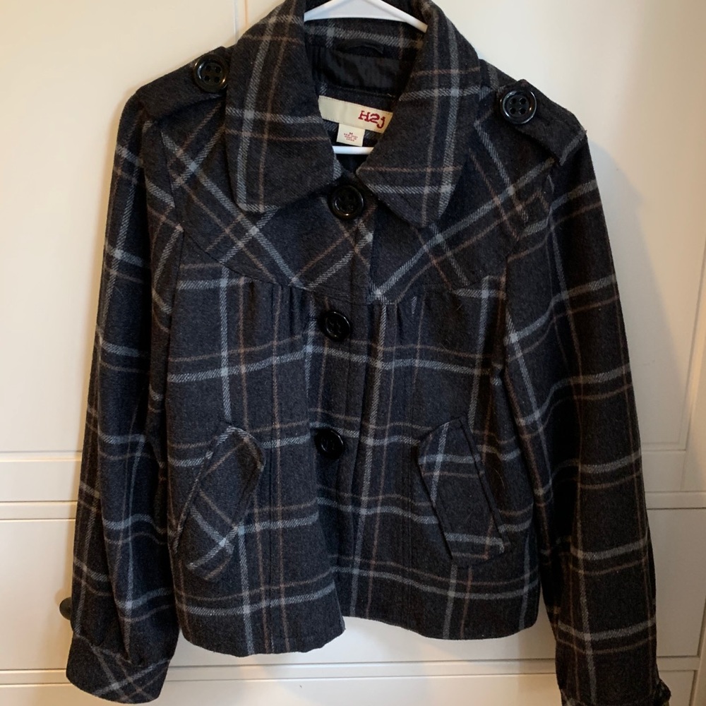 Plaid Peacoat